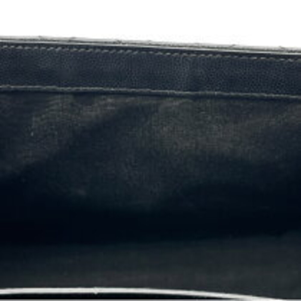 Saint Laurent Chain Caviar Black Bag Sterling Envelope Shoulder - Picture 9 of 11